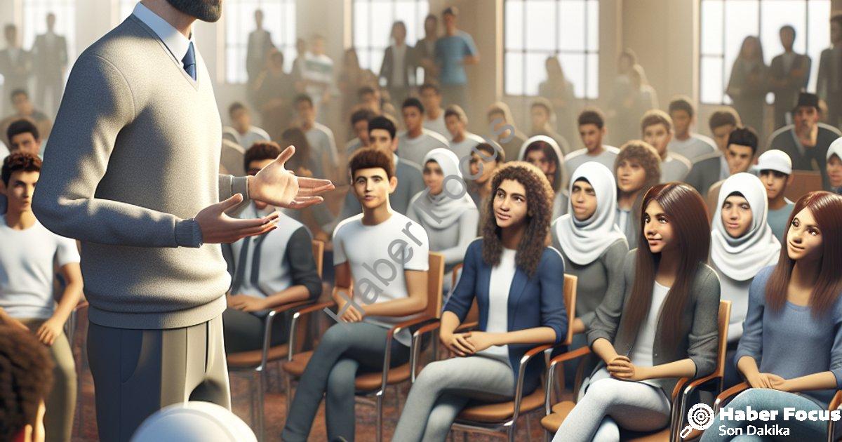 "Kütahya Müftüsü İrfan Açık Gençlik Buluşmaları Programında Öğrencilerle" başlıklı haber için fotore