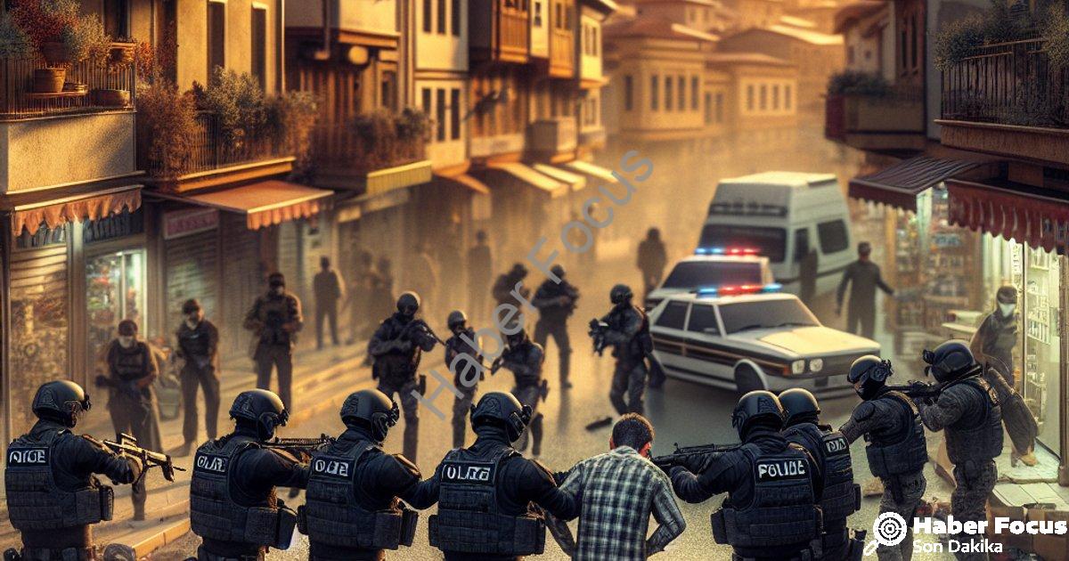 "Marmaris'te FETÖ Operasyonu: Firari Hükümlü Kıskıvrak Yakalandı" başlıklı haber için fotorealistik,