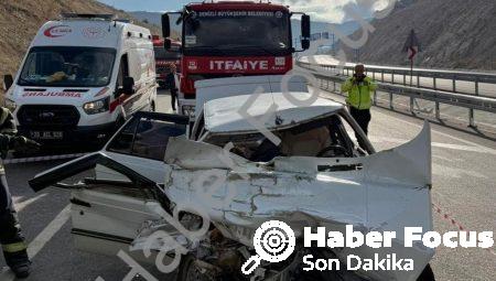 Denizli’de Feci Kaza: Honaz Tüneli Çıkışında Otomobil Hurdaya Döndü