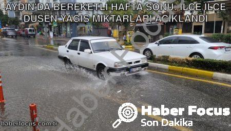 Aydın’da Bereketli Hafta Sonu: İlçe İlçe Düşen Yağış Miktarları Açıklandı