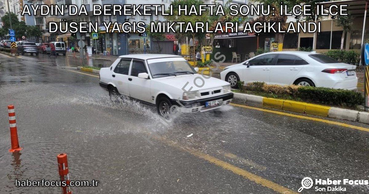 "Aydın'da Bereketli Hafta Sonu: İlçe İlçe Düşen Yağış Miktarları Açıklandı" başlıklı haber için foto