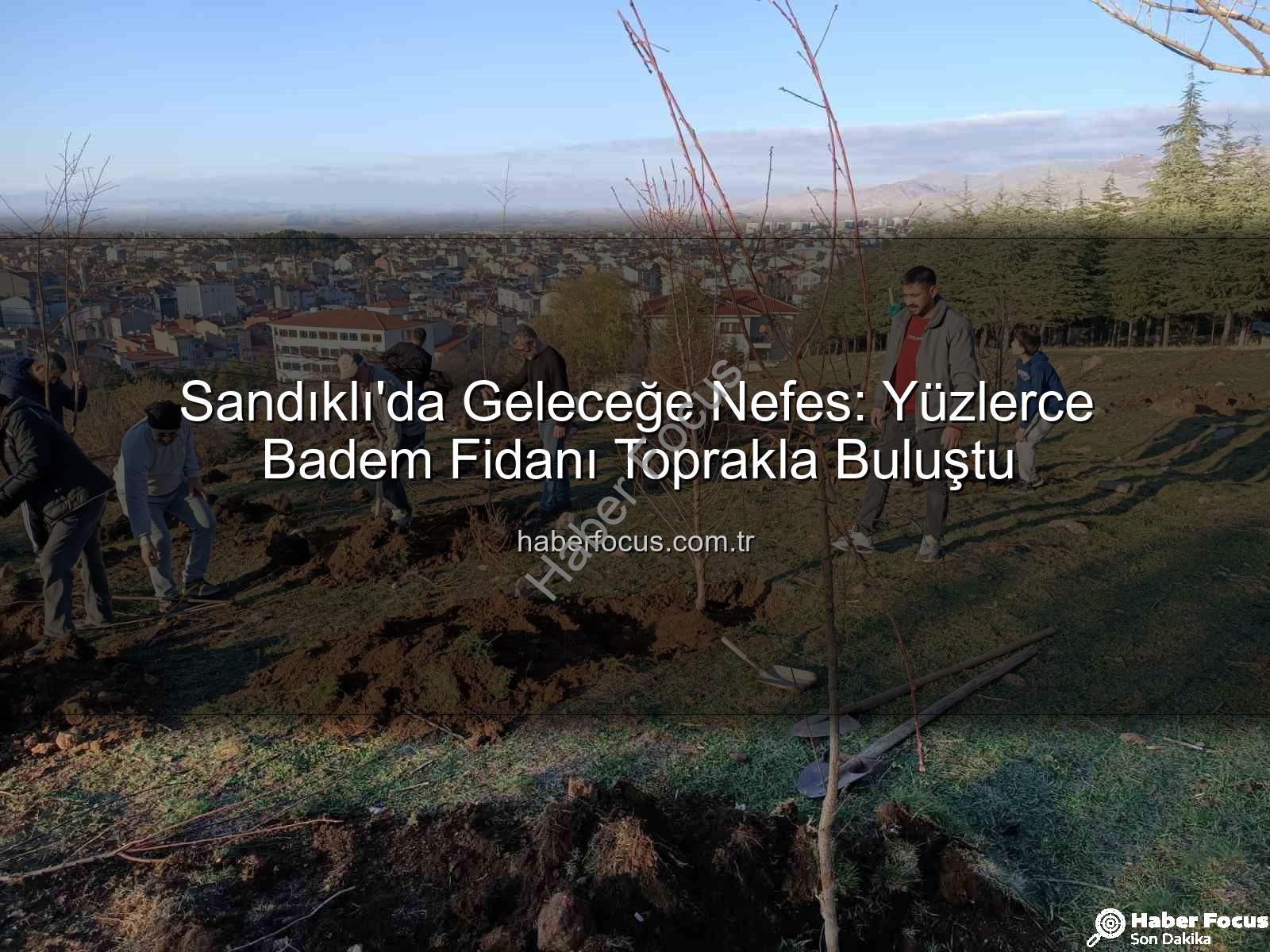 Sandıklı badem fidanı - Sandıklı'da Geleceğe Nefes: Yüzlerce Badem Fidanı Toprakla Buluştu