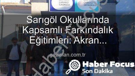 Sarıgöl Okullarında Farkındalık Artıyor: Akran Zorbalığından Verimli Ders Çalışmaya Kapsamlı Eğitimler