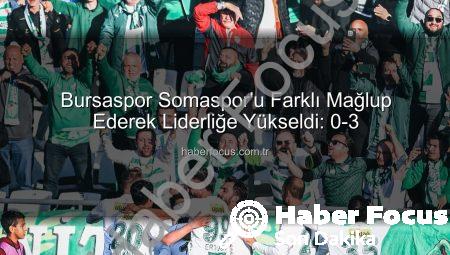 Bursaspor Somaspor’u Farklı Mağlup Ederek Liderliğe Yükseldi: 0-3