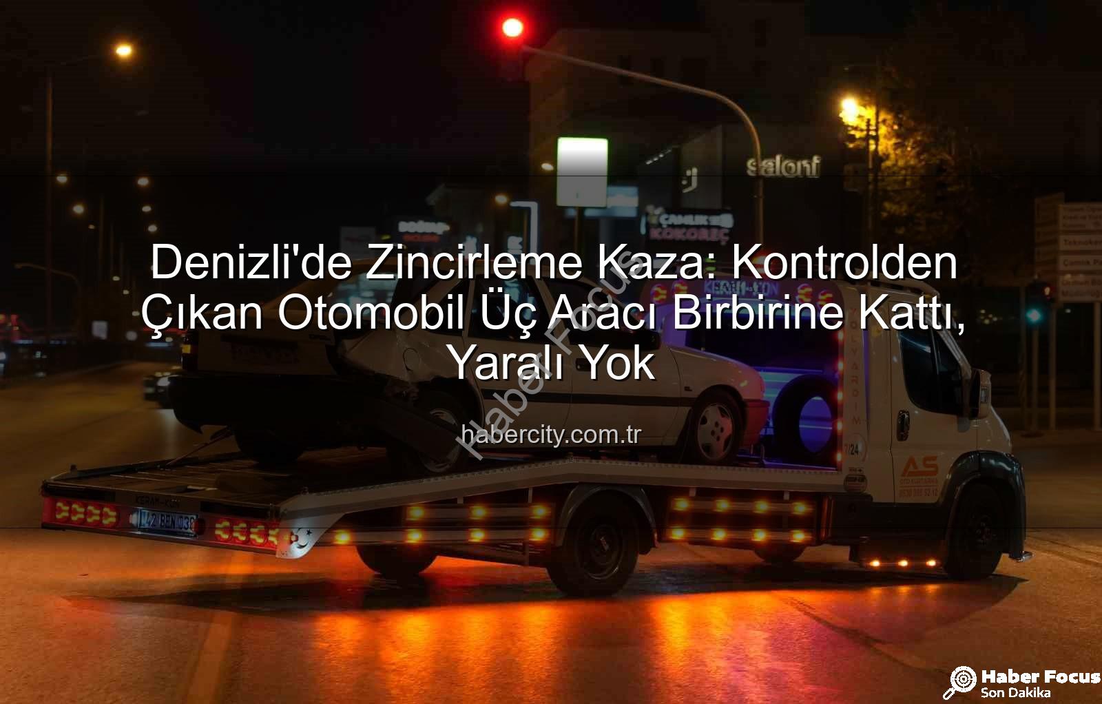 denizli zincirleme kaza - Denizli'de Akıl Almaz Kaza: Kontrolden Çıkan Otomobil Zincirleme Kazaya Yol Açtı! Can Kaybı Yok